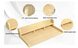 Washer Dryer Countertop, Laundry Wood Shelf Topper with Edge, 54" Width x 27.5" Depth Double Layer W2641P309102
