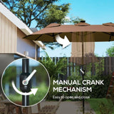 Outdoor beach umbrella/Double-Sided Market Umbrella 00270102