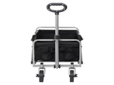 74.5*45.5*84cm 100kg 600d Oxford Cloth Steel Frame Flat Folding Style Black Cloth Silver Frame 48223796