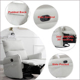 Rocking Chair,360 &deg Swivel Nursery Rocking Chair,Glider Chair,Modern Small Rocking Swivel W1028115303