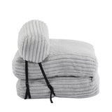 Latina Indoor Foldbable Bean Bag Lounge chair, Light Gray N775P265519G