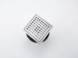 6 Inch Square Shower Drain with Removable Square Patterned Grate, 304 Stainless Steel with Flange 49499527