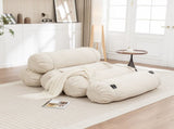 Adjustable Floor Sofa, Corduroy Lazy Sofa with Adjustable Straps for Versatile Configurations, W1170P365603