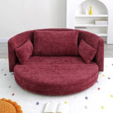 Foldable Sleeper sofa bed, Floor Chair Bed,multi-functional, circular bed, adjustable Futon W1117P174858