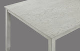 Rustic Farmhouse Transitional 5-Piece Counter Height Dining Set Square Table Linen Look Fabric B011P184056