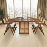 Wooden Frame Upholstered Dining Chairs Set of 2,Mid Century Kitchen Chairs for Living W2582P197649