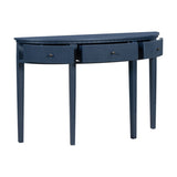 U-Style Distinctive Features of Pine Veneer Console Table with Vertical Stripe Drawer Fronts and N711P173099V