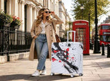 28 Inch PC Spinner Wheel Luggage, Carry on Suitcase, With Printed pattern and Combination Lock W2787P487187