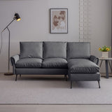 81"Modern Sectional Technical leather L-Shaped Sofa Couch with Reversible Chaise Lounge 94475879