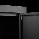 Storage Locker,File Organizer, Storage Cabinet with Door Locks and Two Adjustable Shelves, Suitable W1247P305587