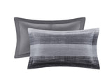 9-Piece Queen 9 Piece Comforter Set with Cotton Bed Sheets,Black B035P408251
