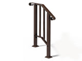 Handrails for Outdoor Steps, Iron Handrail Fits 1 Step, Transitional Handrail with Installation Kit, 32811396