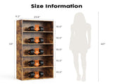 5-Tier Bookshelves with Adjustable Shelves, Floor Standing Bookcase for Home & Office Storage, 58809436