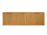 67-inch modern wavy sideboard, curved contour design storage cabinet, 6-door cabinet with storage W1162P339092