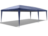 3 x 6m Four Windows Practical Waterproof Folding Tent Blue 29055508