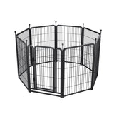 ZNTS Dog Playpen 8 Panels 40" Height Heavy Duty Dog Fence Puppy Pen for Large Medium Small Dogs Indoor W368P233995