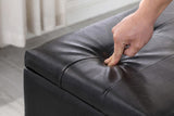 Large Storage Ottoman Bench Set, 3 in 1 Combination Ottoman, Tufted Ottoman Linen Bench for W142083040
