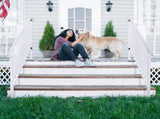 Outdoor 4 Level Iron Handrail Matte White 82162439