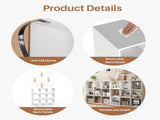 9 Cube Storage Organizer, Open Corner Bookshelf with Removable Back Panels for Living Room Be 30996872
