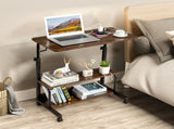 Vintage Brown P2 15MM Particle Board with Melamine Coating Adjustable Computer Desk with 3 USB 2 26916196