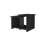Black Coffee Table with Open Storage B062P290254