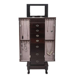 ZNTS Standing Armoire Cabinet Makeup Mirror and Top Divided Storage Organizer, Large Standing 32145954