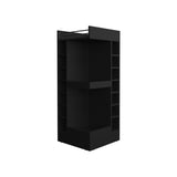 Lyman 46" Tall 3-Tier Corner Bar Cabinet with Fourteen Wine Bottle Cubbies, Living Room, Liquor B200P253733