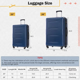 2 Piece Luggage Set with Bags Expanable Spinner Wheels ABS Lightweight Suitcase with TSA Lock N732P198745C