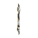 39.5" x 18" Metal Contemporary Wall Decor Accent, Large Hanging Sculpture for Bedroom Entryway W2078130251