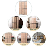 3 Panel Dividers and Folding Privacy Screen Natural Wooden Partitions 6ft Wall Divider for W1757122147