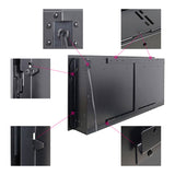 36 inch recessed ultra thin tempered glass front wall mounted electric fireplace with remote and W1769133637