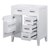 ZNTS 30" Bathroom Vanity without Sink, Cabinet Base Only, Bathroom Cabinet with Drawers, Solid Frame and WF321000AAK