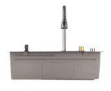 Nano 304 Stainless Steel Flying Rain Waterfall Single bowl Sink, Large Single Slot Kitchen Vegetable T3177P286036