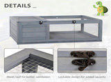 Wooden Reptile Terrarium with 3 Viewing Windows & Slide-Out Tray for Easy Cleaning 46409054