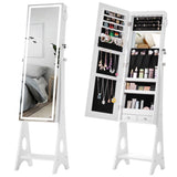 ZNTS Fashion Simple Jewelry Storage Mirror Cabinet With LED Lights,For Living Room Or Bedroom 53395436