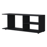 Tubac TV Rack in Melamine with Open Storage, Black B128P237133