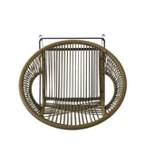 Ferrara Outdoor Patio Green Faux Wicker Barstool, Set of 2 N775P266222G