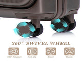 14"/20" 2 pcs/set in ABS Spinner Wheel Luggage, with Combination Lock and Front Opening Design, 14" 04628953