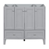 ZNTS 36'' Bathroom without Countertop,Solid Wood Frame Bathroom Storage Cabinet Only, Freestanding WF317177AAE