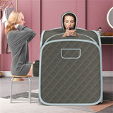 2-Person 800W Portable Sauna Tent 15-90min Timer, 3L Steamer 00137783