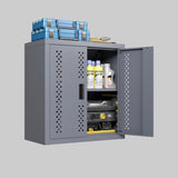 Metal garage cabinet with door, wall-mounted storage cabinet, floating tool cabinet for basements, 00468114