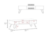 Smoke Coffe Table with 2 Shelf B062P252143