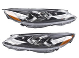 Pair Left & Right Side Headlight Replacement for Ford Escape 2020 2021 2022 Halogen w/ Bulb 66959680