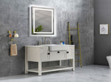 40x30 Inch LED Bathroom Mirror with Frontlit and Backlit, Wall Mounted Vanity Mirror with Smart 64837400