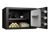 1.7 Cubic Foot Hidden Home Safe with Fingerprint & Digital Keypad Lock, Black, No Assembly Required 46207444