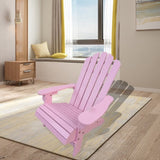 Outdoor or indoor Wood children Adirondack chair,pink 81392363