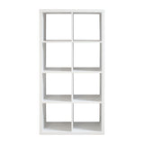 ZNTS 8-Cube Organizer Storage with Opened Back Shelves,2 X 4 Cube Bookcase Book Shleves for Home, Office 02606646