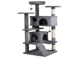 52" Tall Cat Tree Tower with Perches & Condos, Multi-Cat Playground with Scratching Posts 81736310