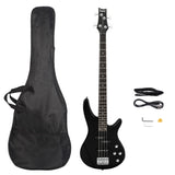 ZNTS GIB Electric Bass Guitar Full Size 4 String Black 42778381