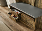 Light brown, Column Coat Rack with Storage Shoe Cabinet 61909411